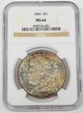 1896 MORGAN DOLLAR - NGC MS66 - ATTRACTIVELY TONED