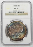 1900-O MORGAN DOLLAR - NGC MS64 - ATTRACTIVELY TONED