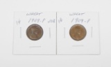 TWO (2) EARLY LINCOLN CENTS - 1909 and 1909 VDB