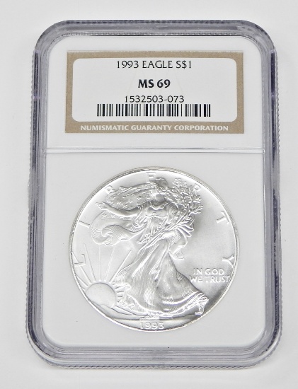 1993 SILVER EAGLE - NGC MS69