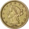 1861 LIBERTY $2.50 GOLD PIECE - NEW REVERSE