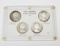 CANADA - SET of FOUR (4) 1965 SILVER DOLLARS - DIFFERENT VARIETIES