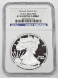 2010-W PROOF SILVER EAGLE - NGC PF69 ULTRA CAMEO - EARLY RELEASES