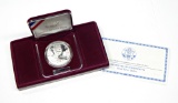 1999 DOLLEY MADISON PROOF SILVER DOLLAR in BOX with COA