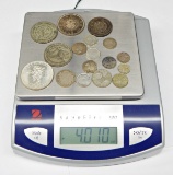 4.01 TROY OUNCES of WORLD SILVER COINS