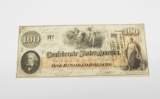 1862 CONFEDERATE STATES of AMERICA $100 NOTE