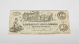 JUNE 25, 1862 $100 CONFEDERATE NOTE