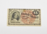 FRACTIONAL CURRENCY - 15 CENT NOTE - FOURTH ISSUE