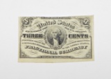 FRACTIONAL CURRENCY - THREE CENT NOTE - THIRD ISSUE
