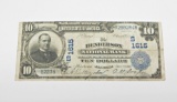 1902 $10 NATIONAL CURRENCY - HENDERSON (KY) NATIONAL BANK