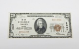 1929 $20 NATIONAL CURRENCY - NATIONAL CITY BANK of GOSHEN, INDIANA - UNCIRCULATED