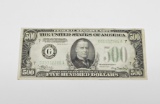 1934A $500 FEDERAL RESERVE NOTE