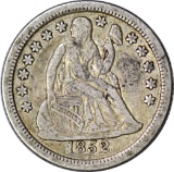 1852-O SEATED LIBERTY DIME - TOUGH DATE