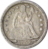 1853 ARROWS SEATED LIBERTY DIME