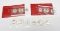 FOUR (4) 1976 SILVER THREE-PIECE MINT SETS - (2) WITH ENVELOPES, (2) WITHOUT ENVELOPES