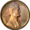 1957 LINCOLN CENT - UNCIRCULATED - OBVERSE TONED
