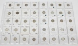 40 CIRCULATED BARBER DIMES - 1892 to 1916