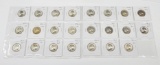 23 SILVER WASHINGTON QUARTERS - 1950-S to 1964-D - MOST ARE UNCIRCULATED