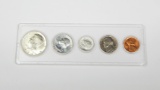 1964 UNCIRCULATED COIN SET in PLASTIC HOLDER