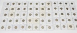 60 BUFFALO NICKELS in 2x2s - 1919 to 1937-D