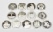 SET of 13 BICENTENNIAL STERLING SILVER ROUNDS - 8 TROY OZ TOTAL ACTUAL SILVER WEIGHT