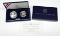 1995 WORLD WAR II 2-COIN PROOF SET in BOX with COA