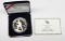2012 INFANTRY SOLDIER PROOF SILVER DOLLAR in BOX with COA
