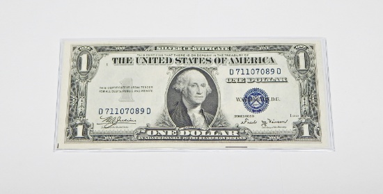 CRISP UNCIRCULATED 1935B $1 SILVER CERTIFICATE