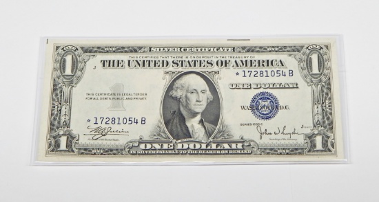 CRISP UNCIRCULATED 1935C $1 SILVER CERTIFICATE - STAR NOTE