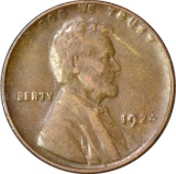 1924-D LINCOLN CENT - VF+
