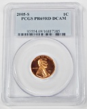 2005-S LINCOLN CENT - PCGS PR69 RED DCAM