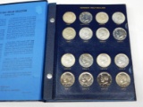 COMPLETE SET of KENNEDY HALVES from 1964 to 1985-S in WHITMAN ALBUM with PROOFS - 56 COINS