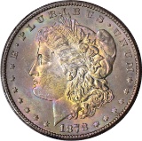 1878-S MORGAN DOLLAR - UNCIRCULATED with RAINBOW TONING