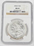 1904-O MORGAN DOLLAR - NGC MS62