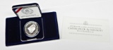 1992 WHITE HOUSE COMMEMORATIVE PROOF SILVER DOLLAR in BOX with COA