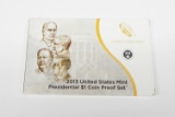 2013 PRESIDENTIAL DOLLAR PROOF SET