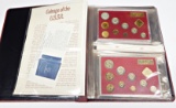 RUSSIA - PROOF-LIKE COIN SETS of THE SOVIET UNION from 1974 to 1980 - 7 SETS in ALBUM
