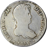PERU - 1820 SILVER 8 REALES - .7797 TROY OZ ACTUAL SILVER WEIGHT