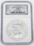 2000 SILVER EAGLE - 20th ANNIVERSARY COLLECTION - NGC MS68 - SET 46 of 2005