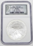 2004 SILVER EAGLE - 20th ANNIVERSARY COLLECTION - NGC MS68 - SET 46 of 2005