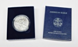 2011-W BURNISHED SILVER EAGLE in BOX (NO COA)