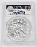 2020 SILVER EAGLE - PCGS MS70 - HAND-SIGNED by GARY WHITLEY, MINT DESIGNER