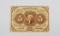 FRACTIONAL CURRENCY - FIRST ISSUE 5 CENT NOTE - NO MONOGRAM, PERFORATED