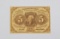 FRACTIONAL CURRENCY - FIRST ISSUE 5 CENT NOTE - WITH MONOGRAM