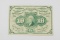 FRACTIONAL CURRENCY - FIRST ISSUE 10 CENT NOTE - WITH MONOGRAM
