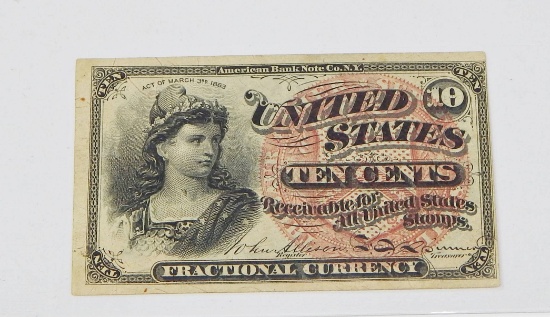 FRACTIONAL CURRENCY - FOURTH ISSUE 10 CENT NOTE