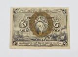 FRACTIONAL CURRENCY - SECOND ISSUE 5 CENT NOTE