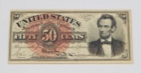 FRACTIONAL CURRENCY - FOURTH ISSUE 50 CENT NOTE, LINCOLN