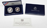 1994 WORLD CUP 2-COIN PROOF SET in BOX with COA