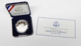 2002 MILITARY ACADEMY PROOF SILVER DOLLAR in BOX with COA